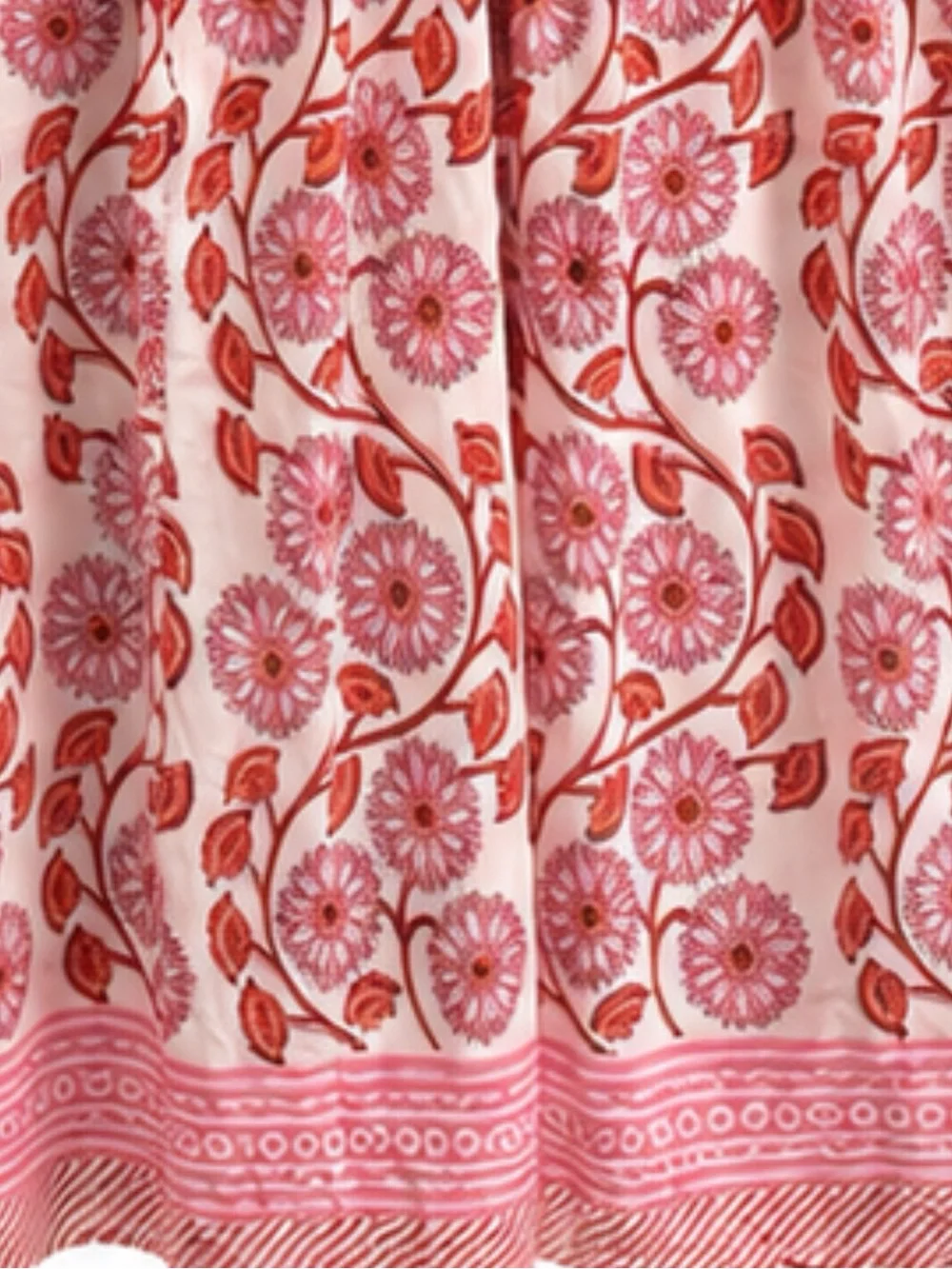 BELL ALICIA BELL Silk Cotton Maxi Pink Floral Boho Peasant Tiered Dress SZ S - Picture 5 of 6